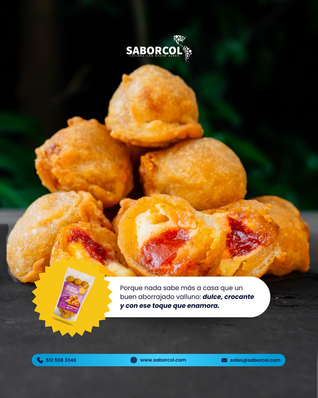Buñuelos & aborrajados, fresh from the case